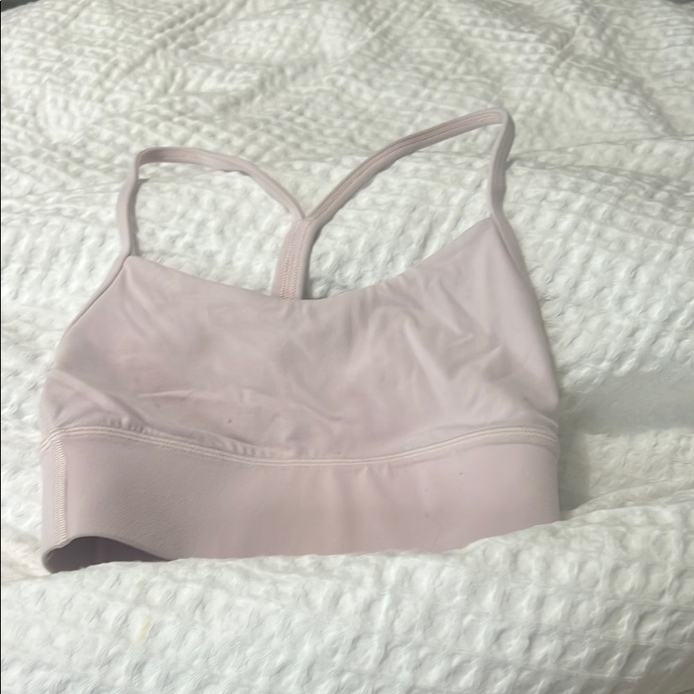Lululemon Pink Sports Bra Seamless Comfort
